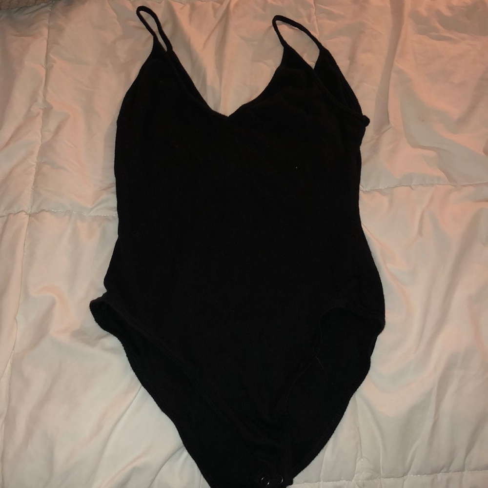 V neck, lounge bodysuit